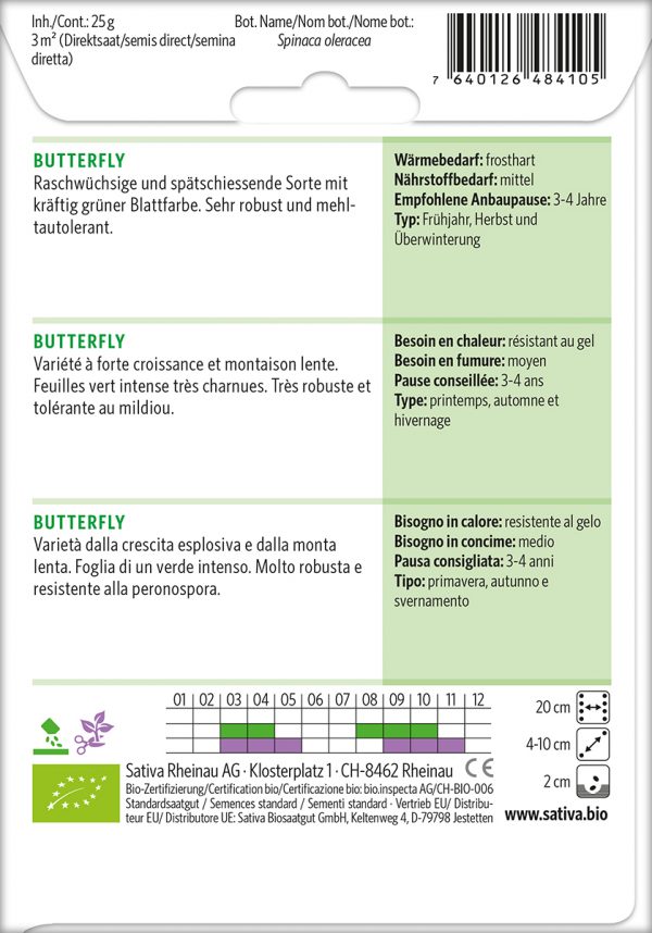 Spinat 'Butterfly' – Bild 2