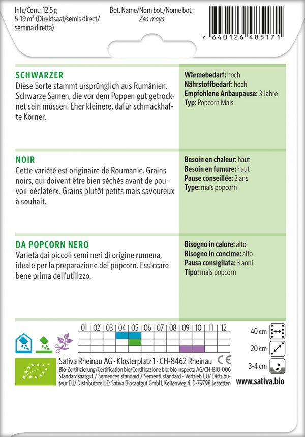 Schwarzer Popcornmais – Bild 2